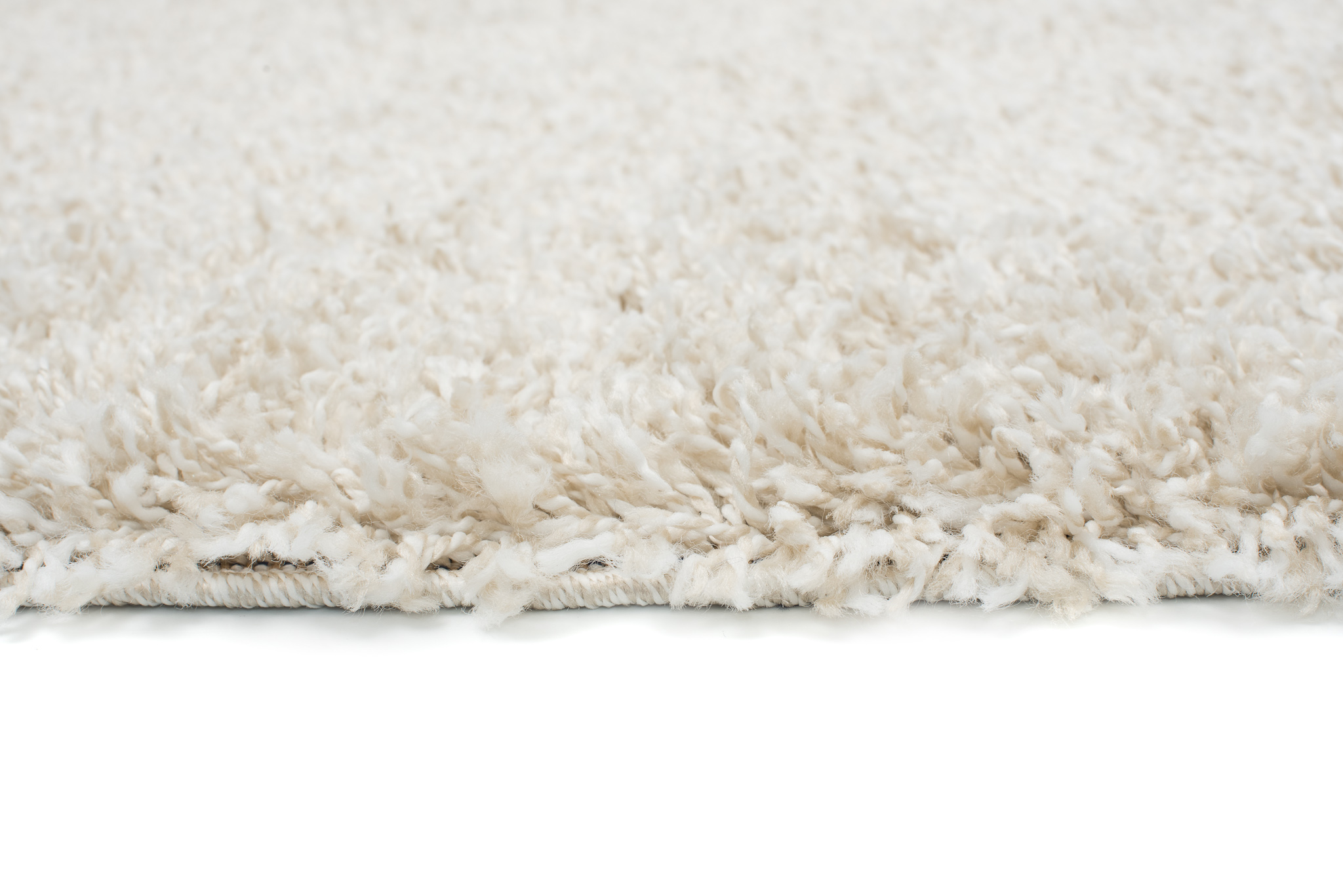 Teppichläufer Essence Shaggy Einfarbig Hellbeige