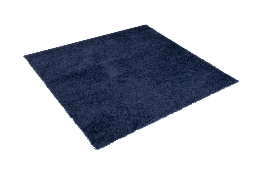 Teppich Essence Quadratisch Shaggy Marineblau