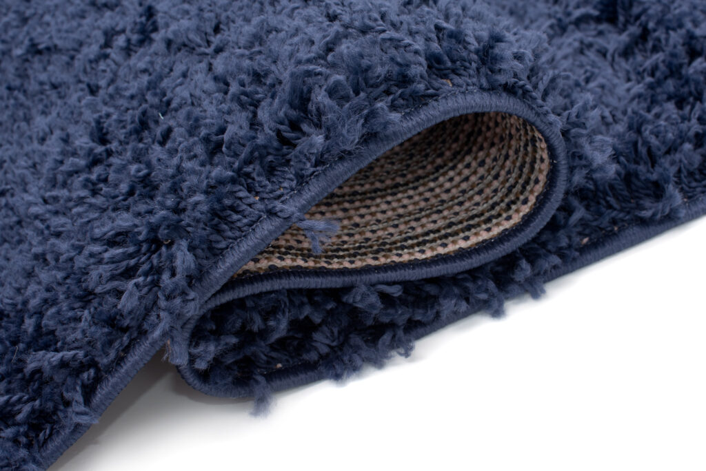 Teppich Essence Quadratisch Shaggy Marineblau