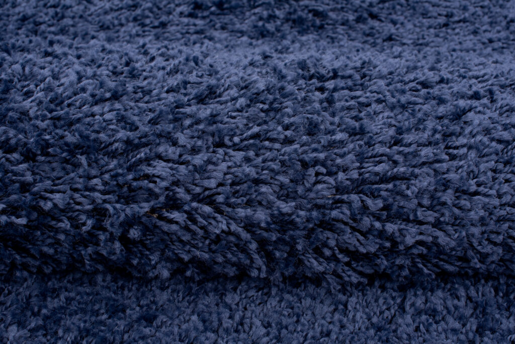 Teppich Essence Quadratisch Shaggy Marineblau