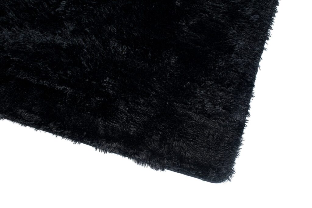 Teppich Silk Schwarz Rutschfest Shaggy