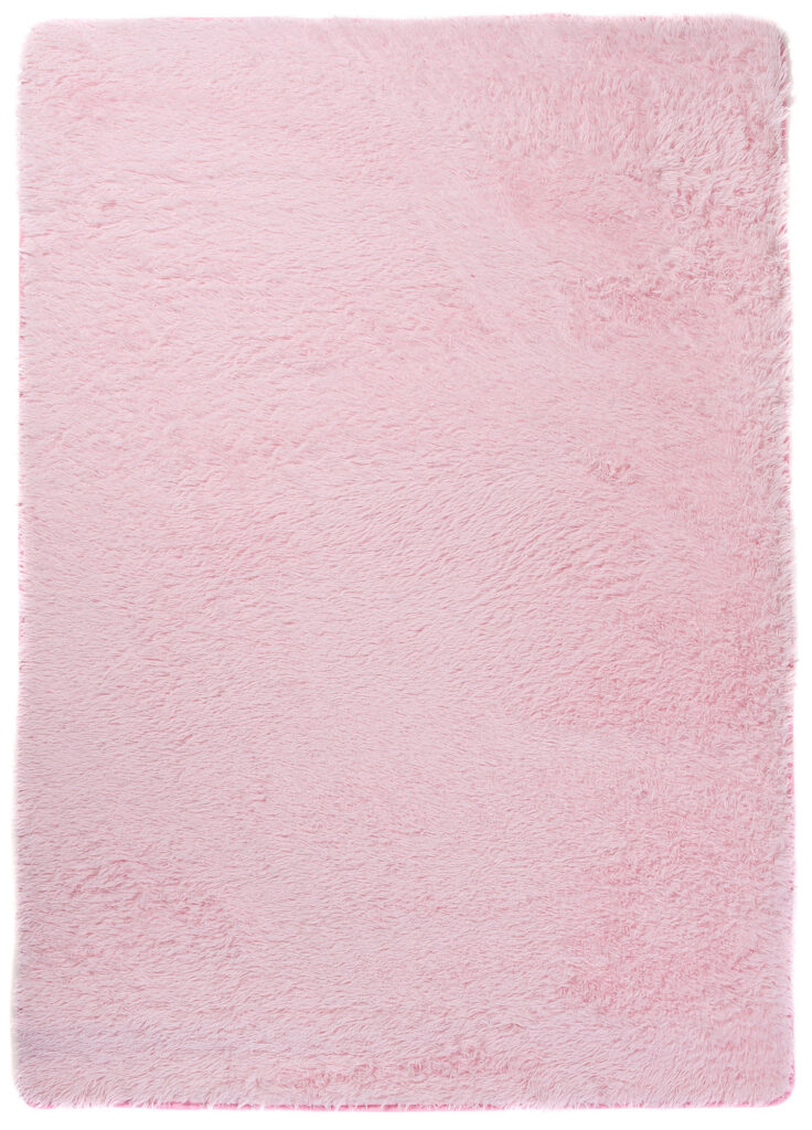 Teppich Silk Blass Rosa Rutschfest Shaggy
