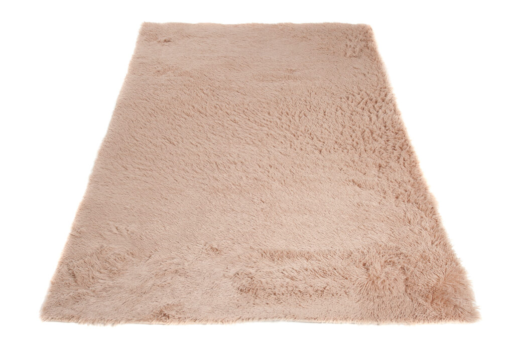 Teppich Silk Hell Beige Rutschfest Shaggy