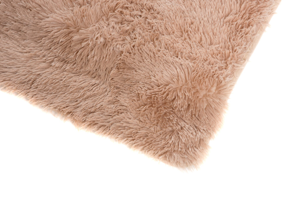 Teppich Silk Hell Beige Rutschfest Shaggy