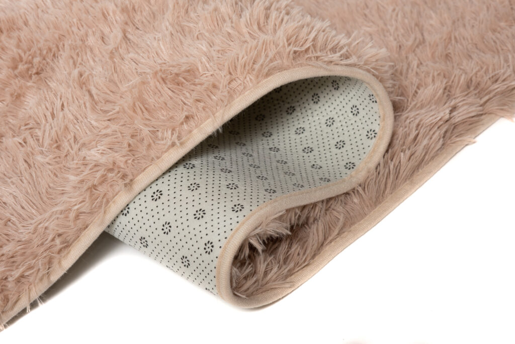 Teppich Silk Hell Beige Rutschfest Shaggy