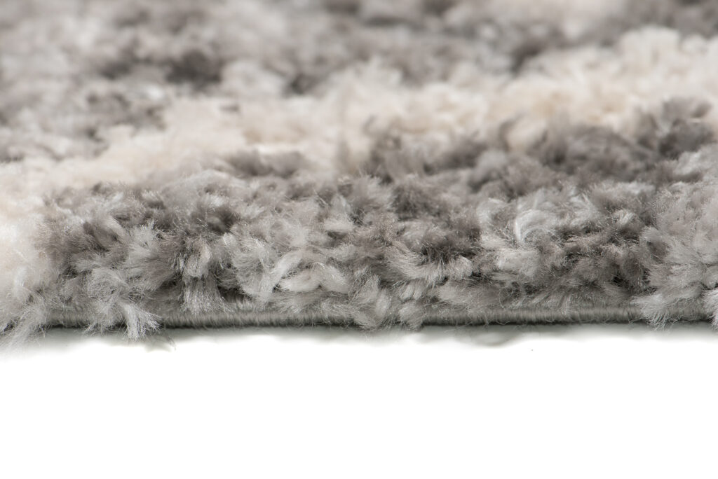 Teppich Versay Grau Creme Geometrische mit Fransen