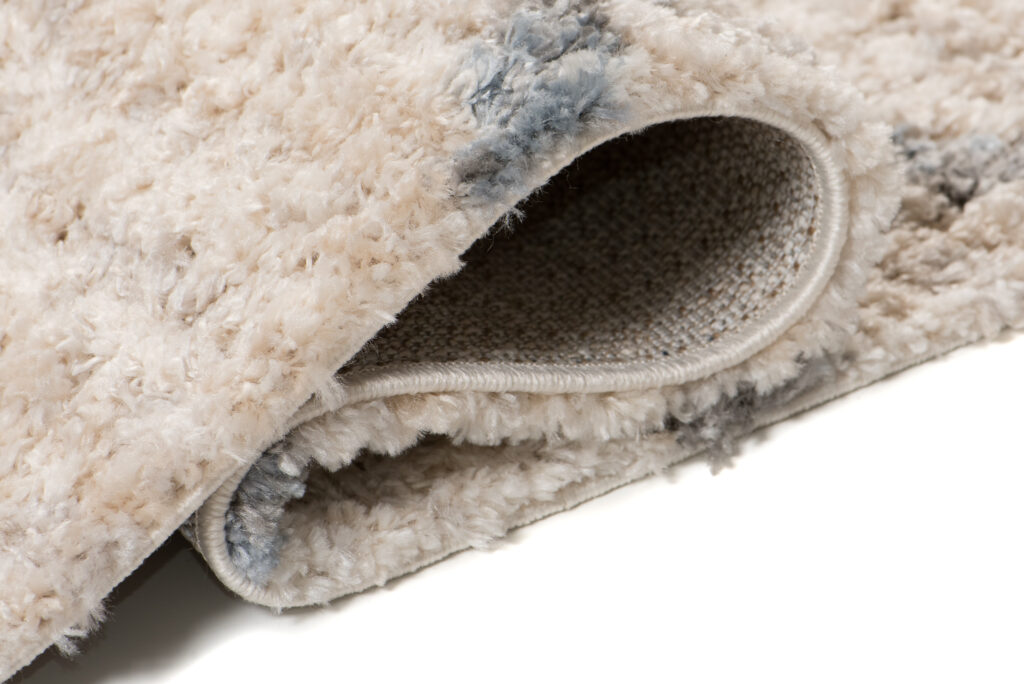 Teppich Versay Creme Grau Zick-Zack mit Fransen