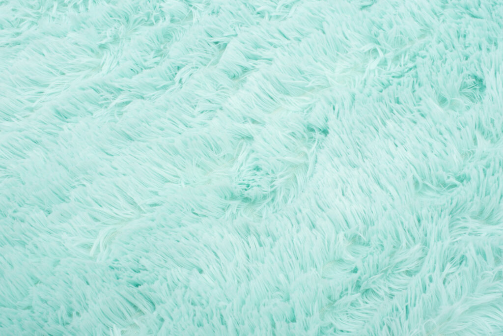 Teppich Silk Mint Rutschfest Shaggy