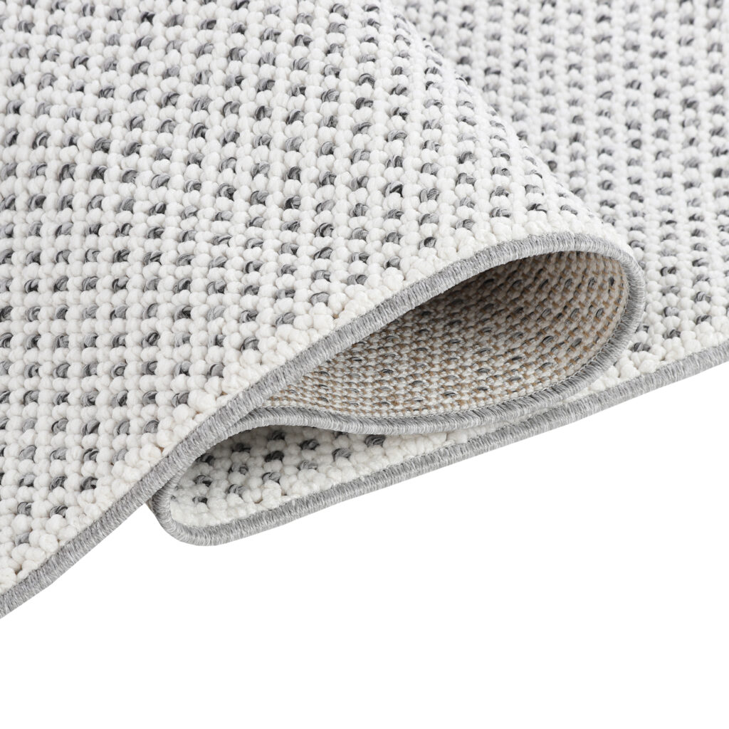 Teppich Agra Grau Modern mit Fransen