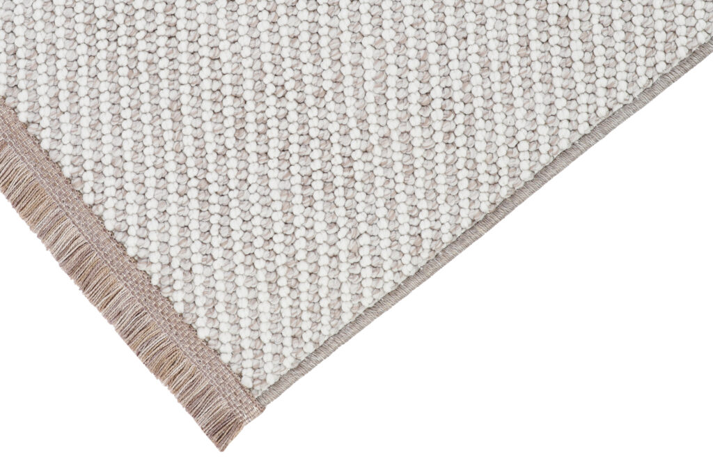 Teppich Agra Beige Modern mit Fransen