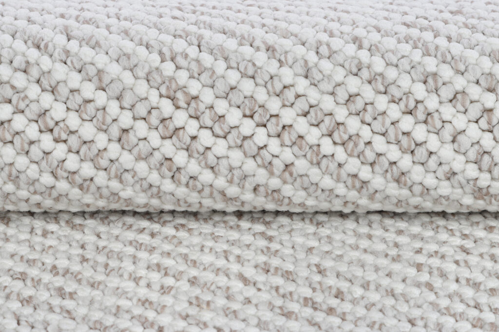 Teppich Agra Beige Modern mit Fransen