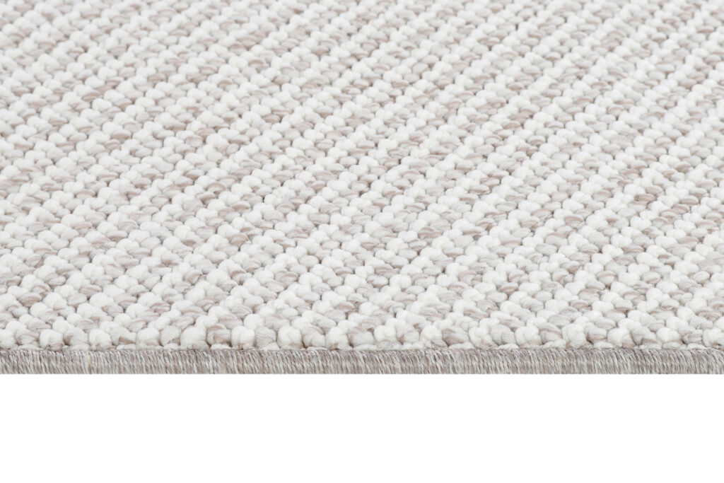 Teppich Agra Beige Modern mit Fransen