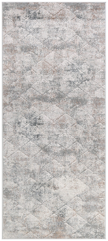 Teppichläufer Valley Grau Beige Geometrisch Quadrat