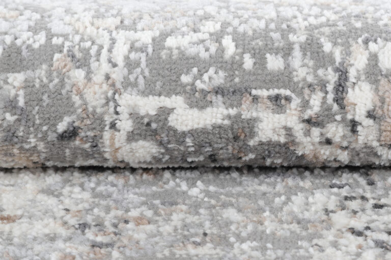 Teppichläufer Valley Dunkelgrau Blumen Rosette