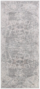 Teppichläufer Valley Dunkelgrau Blumen Rosette