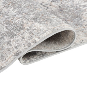 Teppichläufer Valley Dunkelgrau Blumen Rosette