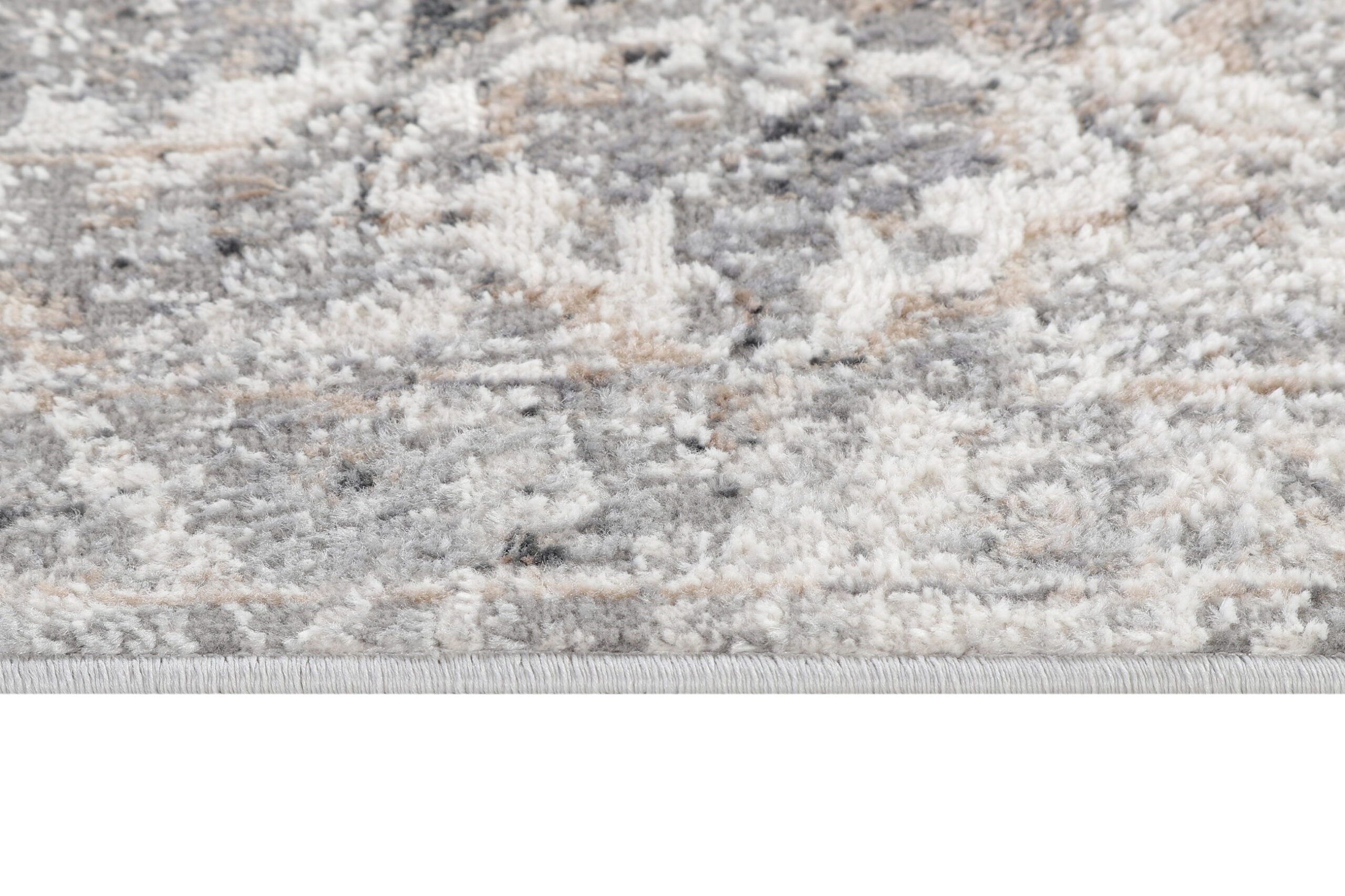 Teppichläufer Valley Dunkelgrau Blumen Rosette