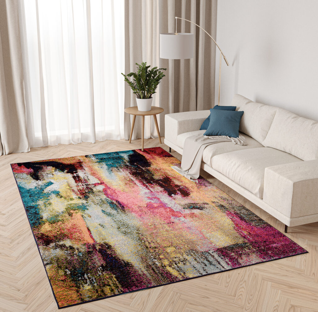 Teppich Salsa Abstrakt Mehrfarbig