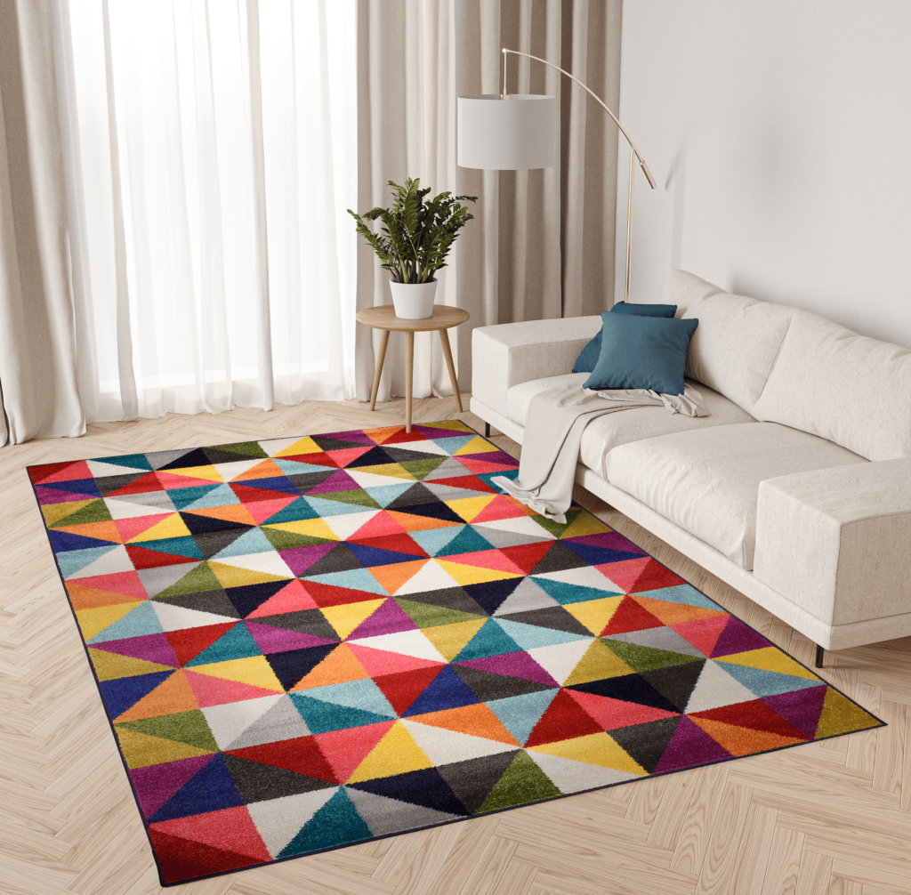 Teppich Salsa Mehrfarbig Dreiecke