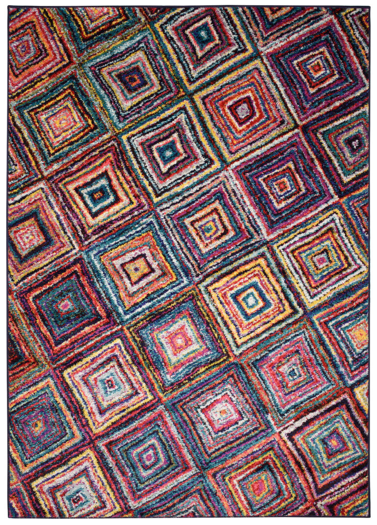 Teppich Salsa Mehrfarbig Abstrakt Rauten