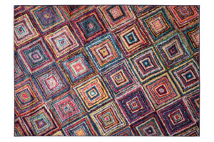 Teppich Salsa Mehrfarbig Abstrakt Rauten