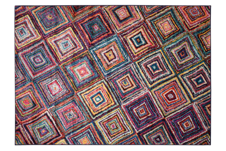 Teppich Salsa Mehrfarbig Abstrakt Rauten