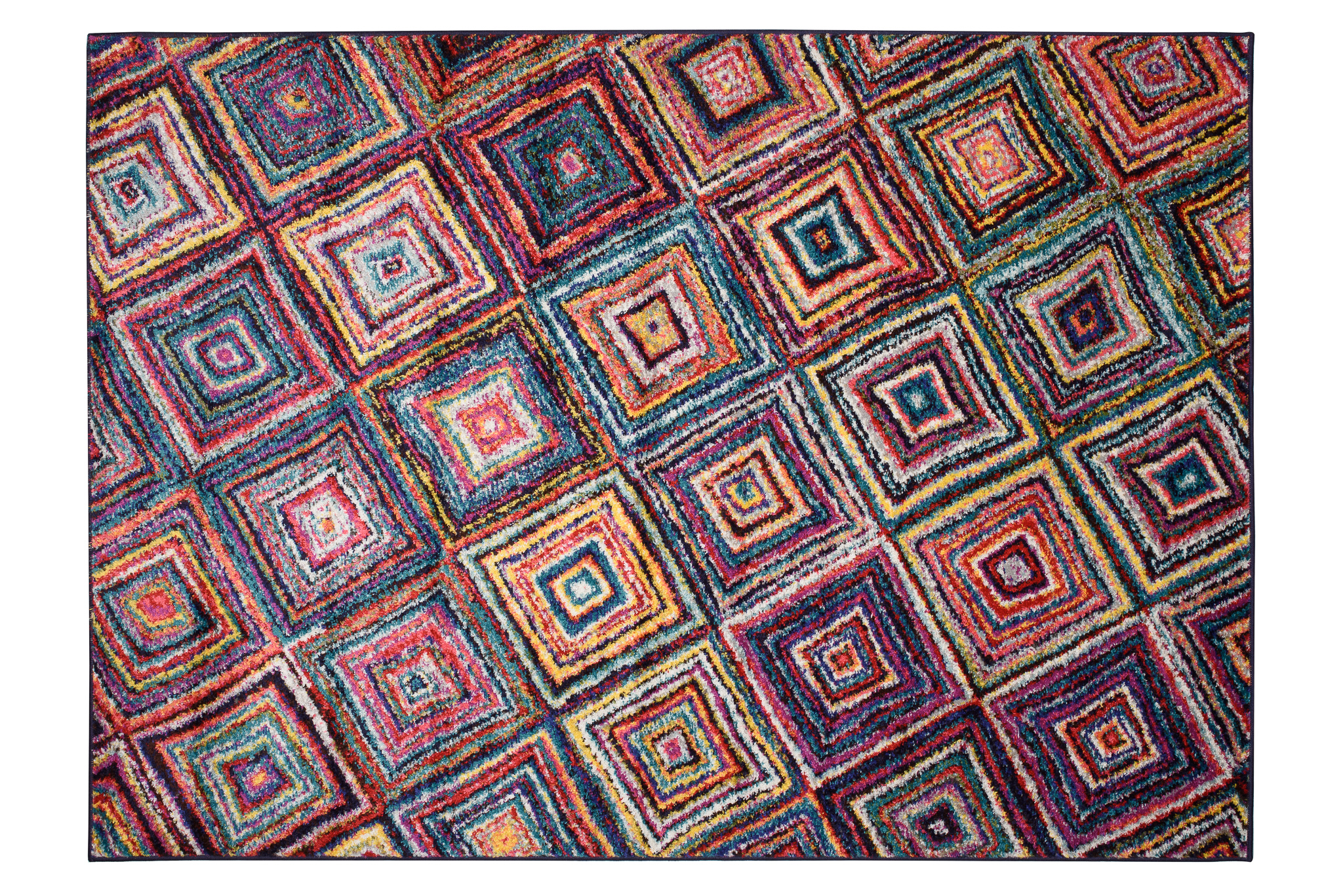 Teppich Salsa Mehrfarbig Abstrakt Rauten