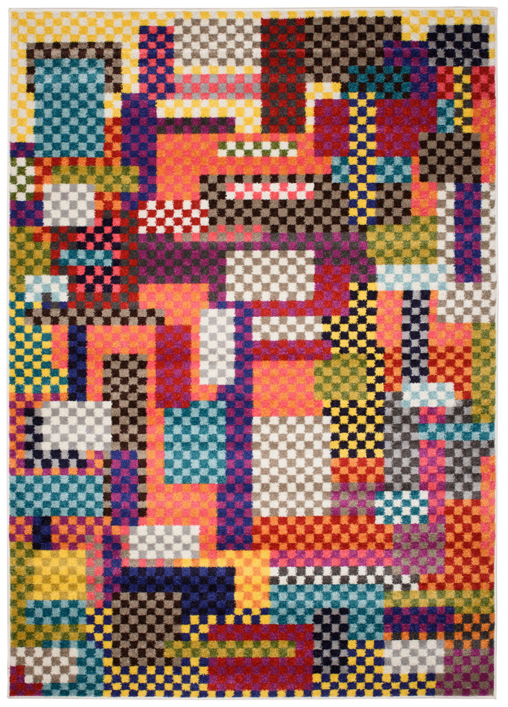 Teppich Salsa Geometrisch Mehrfarbig