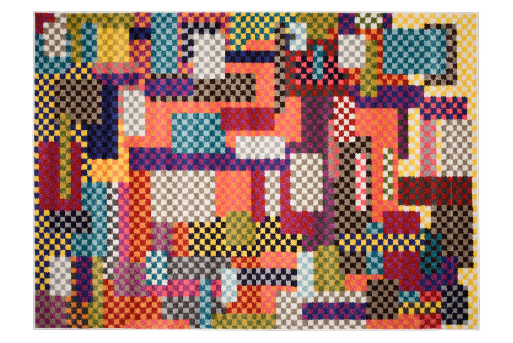 Teppich Salsa Geometrisch Mehrfarbig