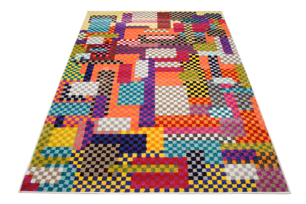 Teppich Salsa Geometrisch Mehrfarbig