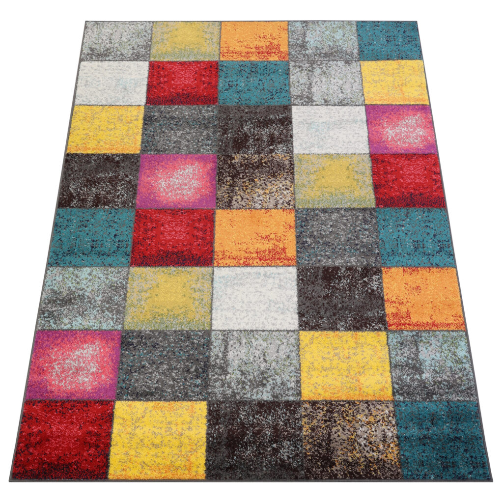 Teppich Salsa Mehrfarbig Quadrate
