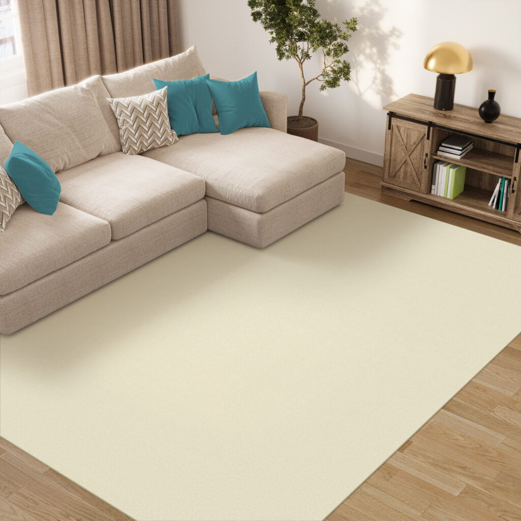 Teppich Mono Indoor Outdoor Creme