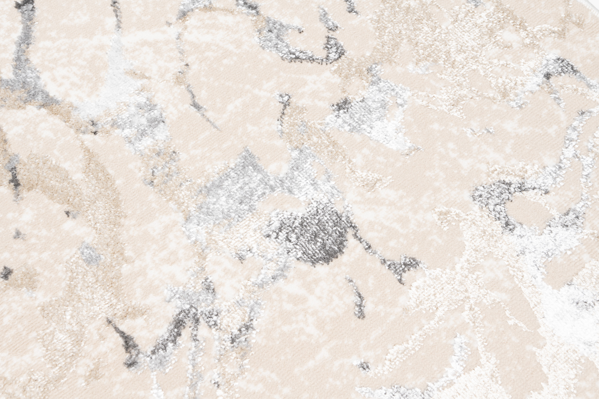Teppichläufer Crystal Beige Grau Abstrakt Meterware