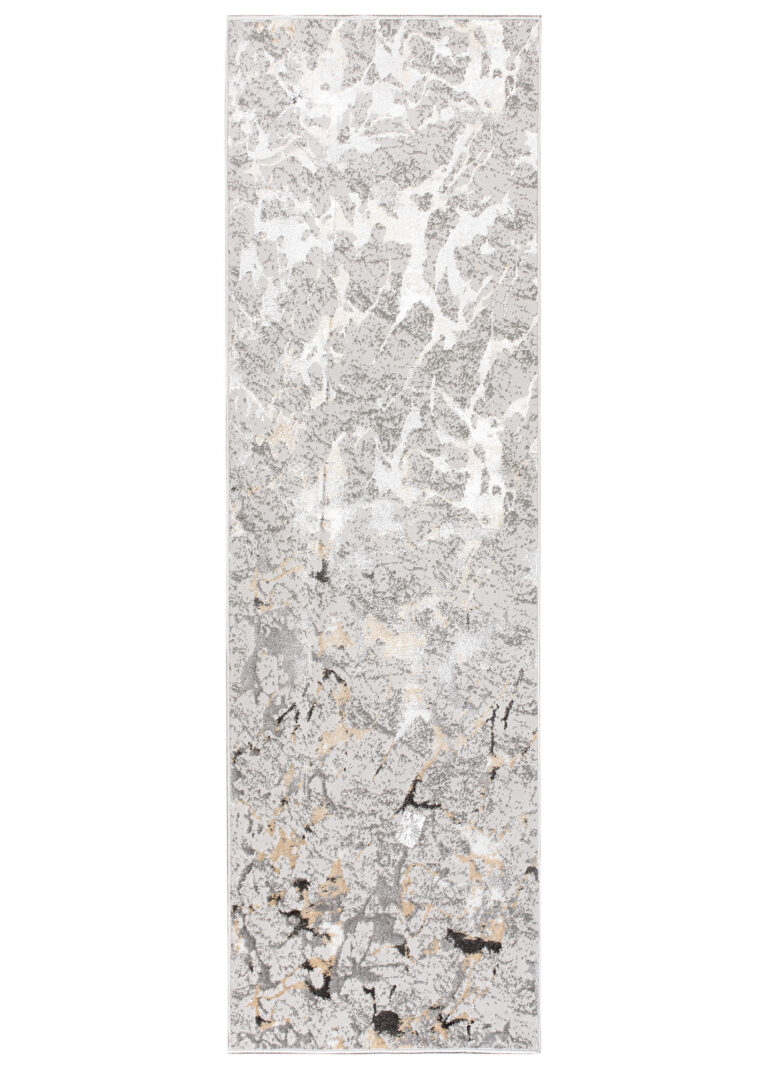 Teppichläufer Crystal Grau Beige Abstrakt Meterware