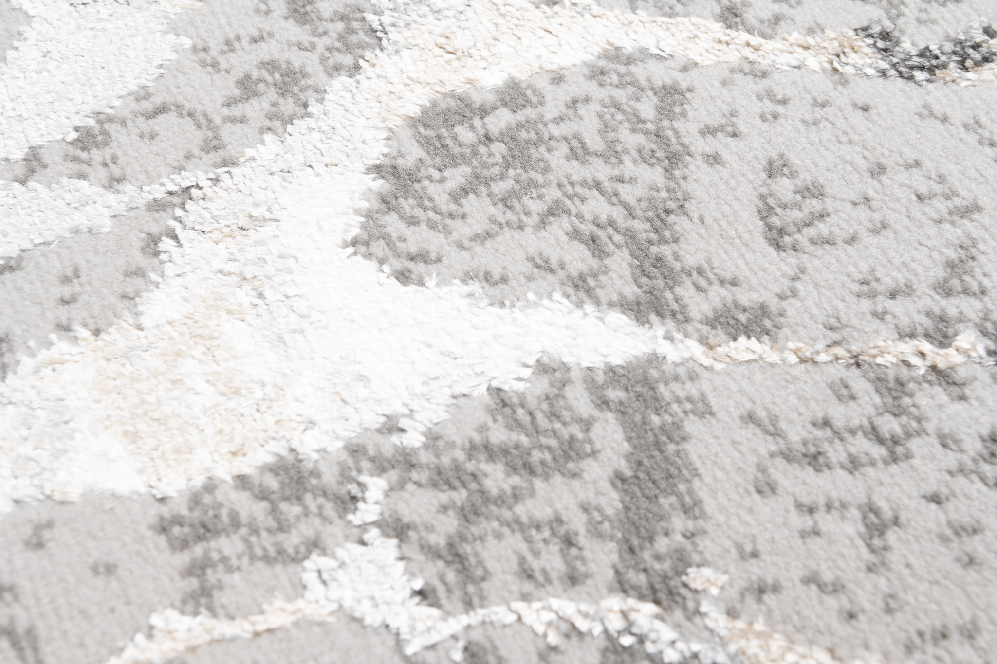 Teppichläufer Crystal Grau Beige Abstrakt Meterware