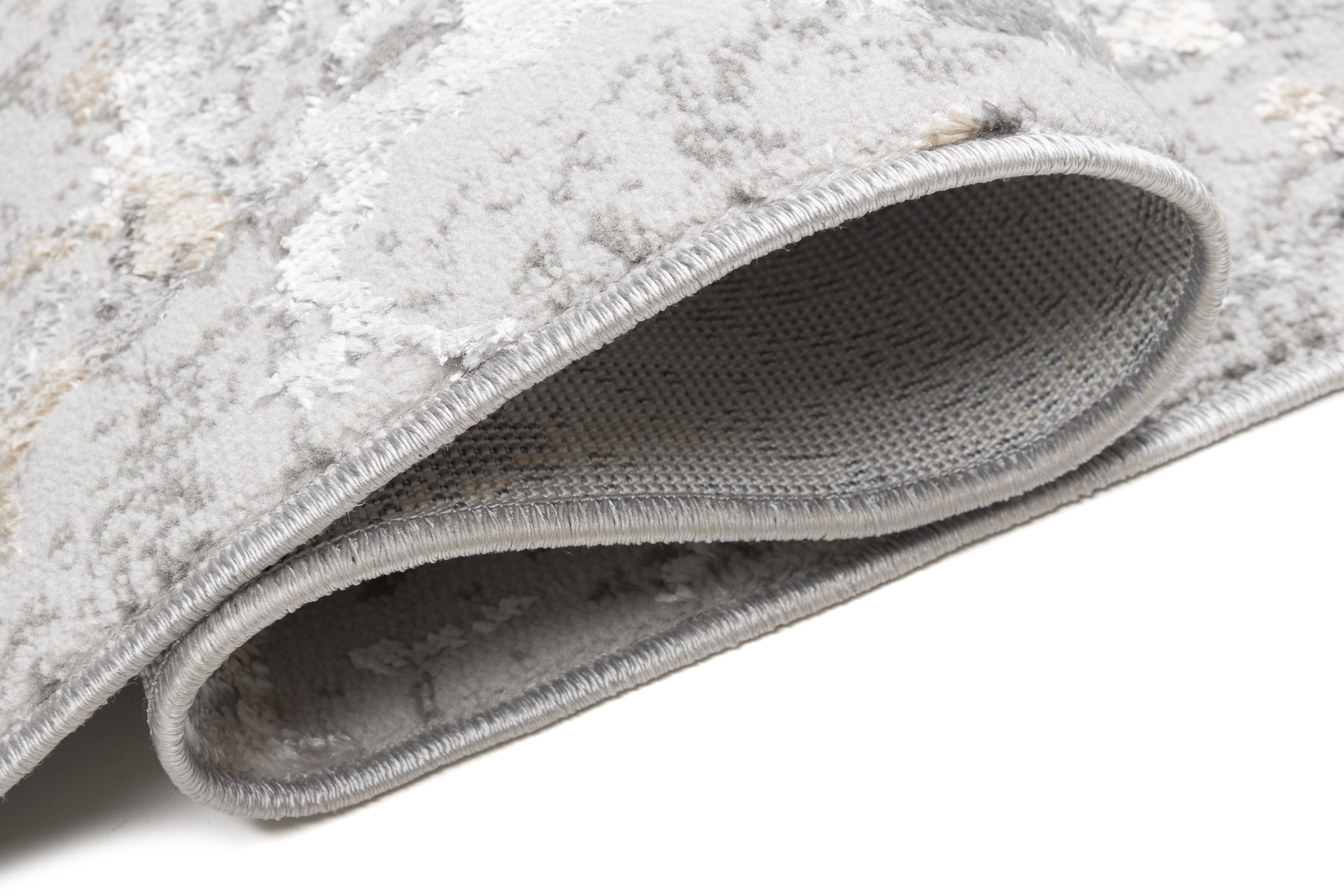 Teppichläufer Crystal Grau Beige Abstrakt Meterware