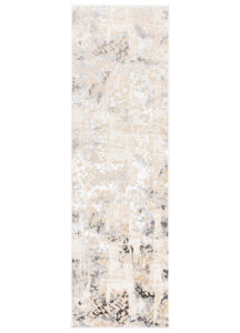 Teppichläufer Crystal Beige Grau Retro Meterware