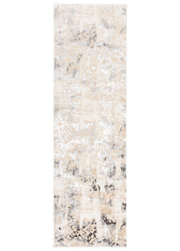 Teppichläufer Crystal Beige Grau Retro Meterware