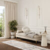 Teppichläufer Crystal Beige Grau Retro Meterware