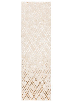 Teppichläufer Crystal Beige Braun Rauten Meterware