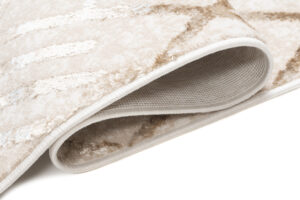 Teppichläufer Crystal Beige Braun Rauten Meterware