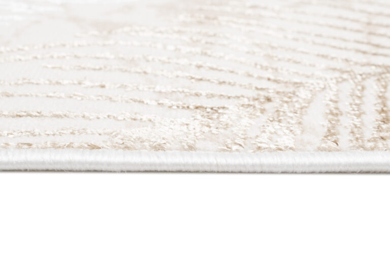 Teppichläufer Crystal Beige Blätter Meterware