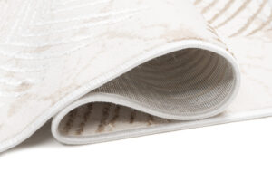 Teppichläufer Crystal Beige Blätter Meterware