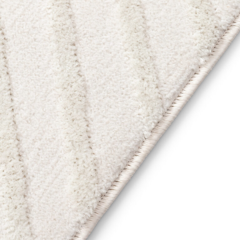 Teppich Hygge Gebrochenes Weiß Rhomben