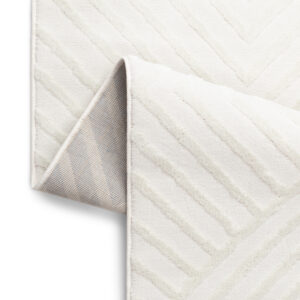 Teppich Hygge Gebrochenes Weiß Rhomben