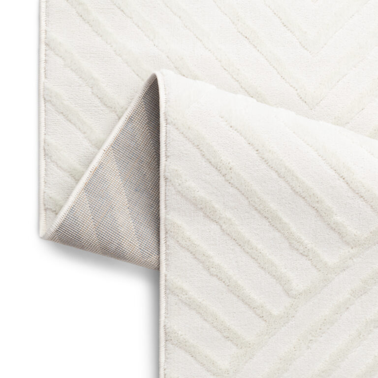 Teppich Hygge Gebrochenes Weiß Rhomben