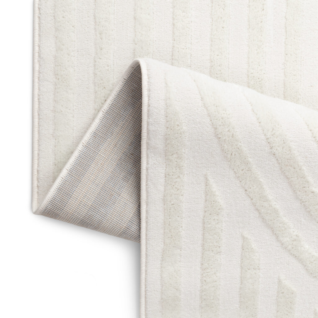 Teppich Hygge Gebrochenes Weiß Linien