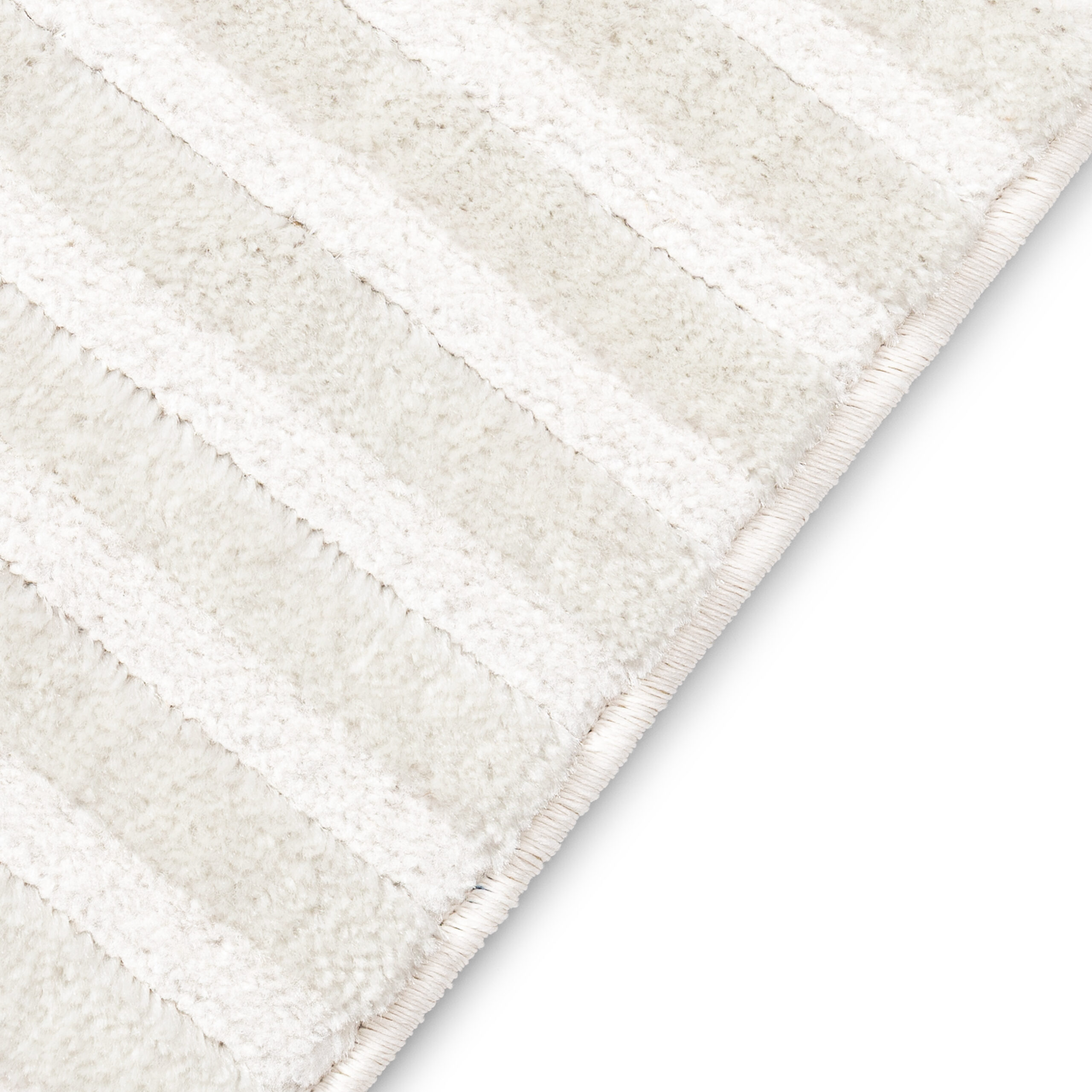 Teppich Hygge Gebrochenes Weiß Streifen