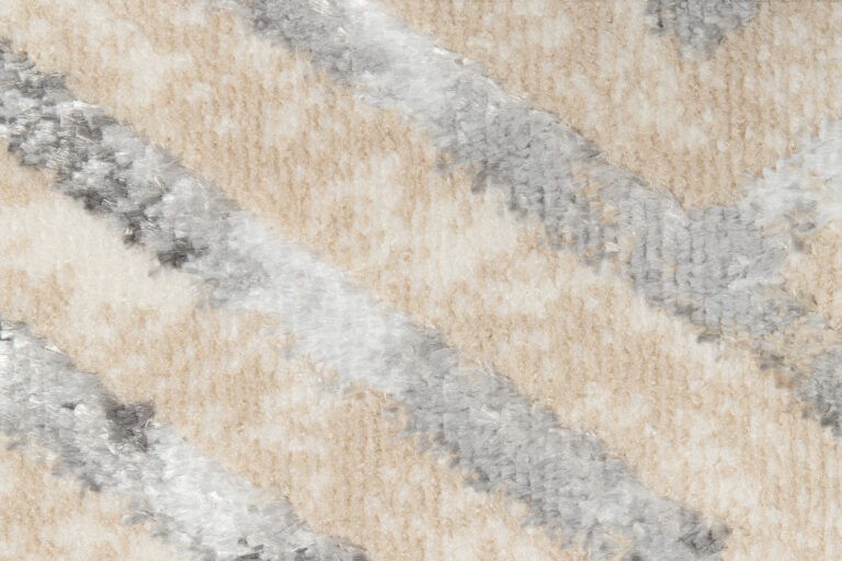 Teppichläufer Crystal Grau Beige Rauten Meterware