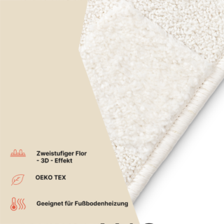Teppich Terra Creme Karo